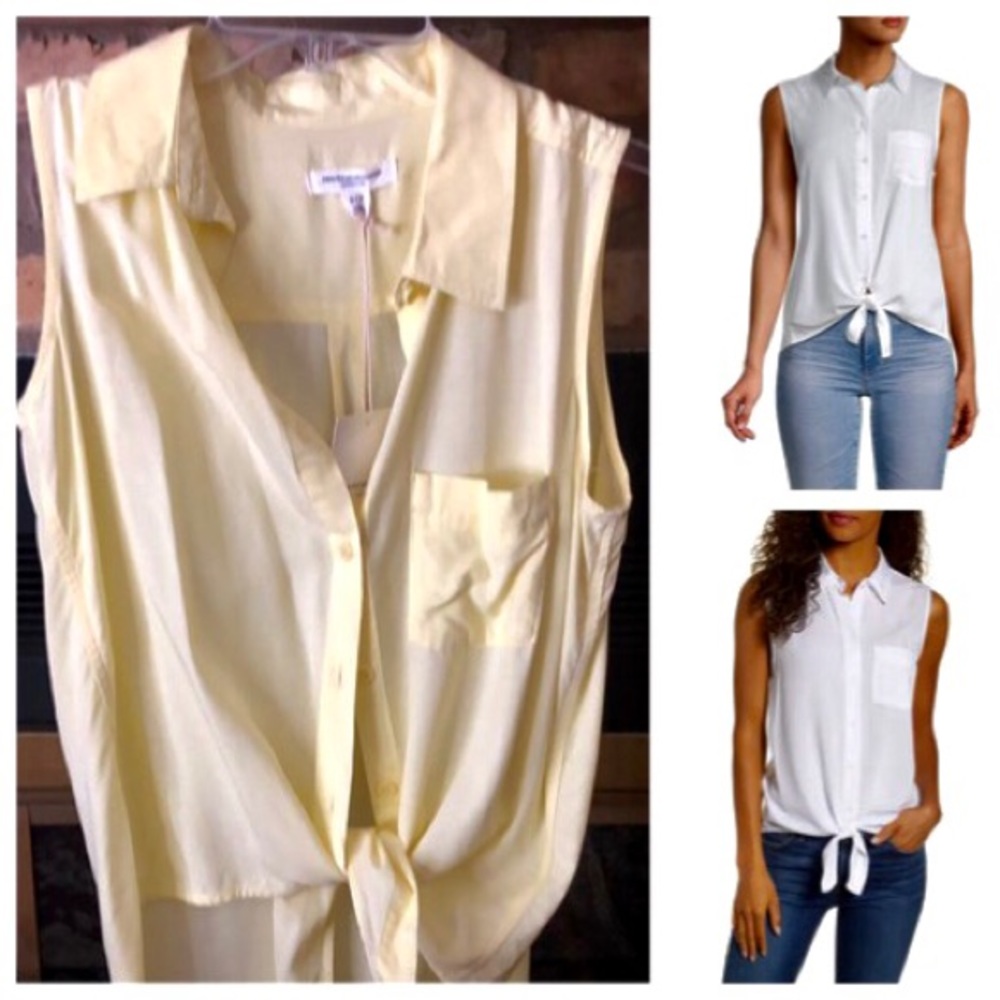 Tie a bottom sleeveless top size S/P